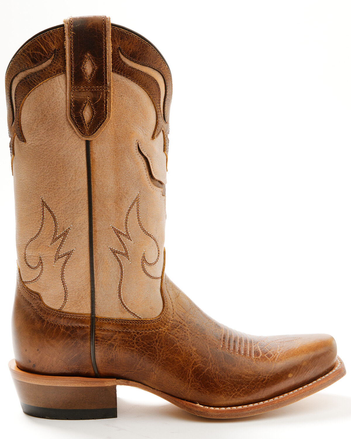 Image #2 - Moonshine Spirit&reg; Men's Showtime Inlay Western Boots - Square Toe, Tan, hi-res