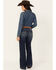Image #3 - Shyanne Women's Tess Mid Rise Trouser Performance Stretch Denim Jeans, Medium Wash, hi-res
