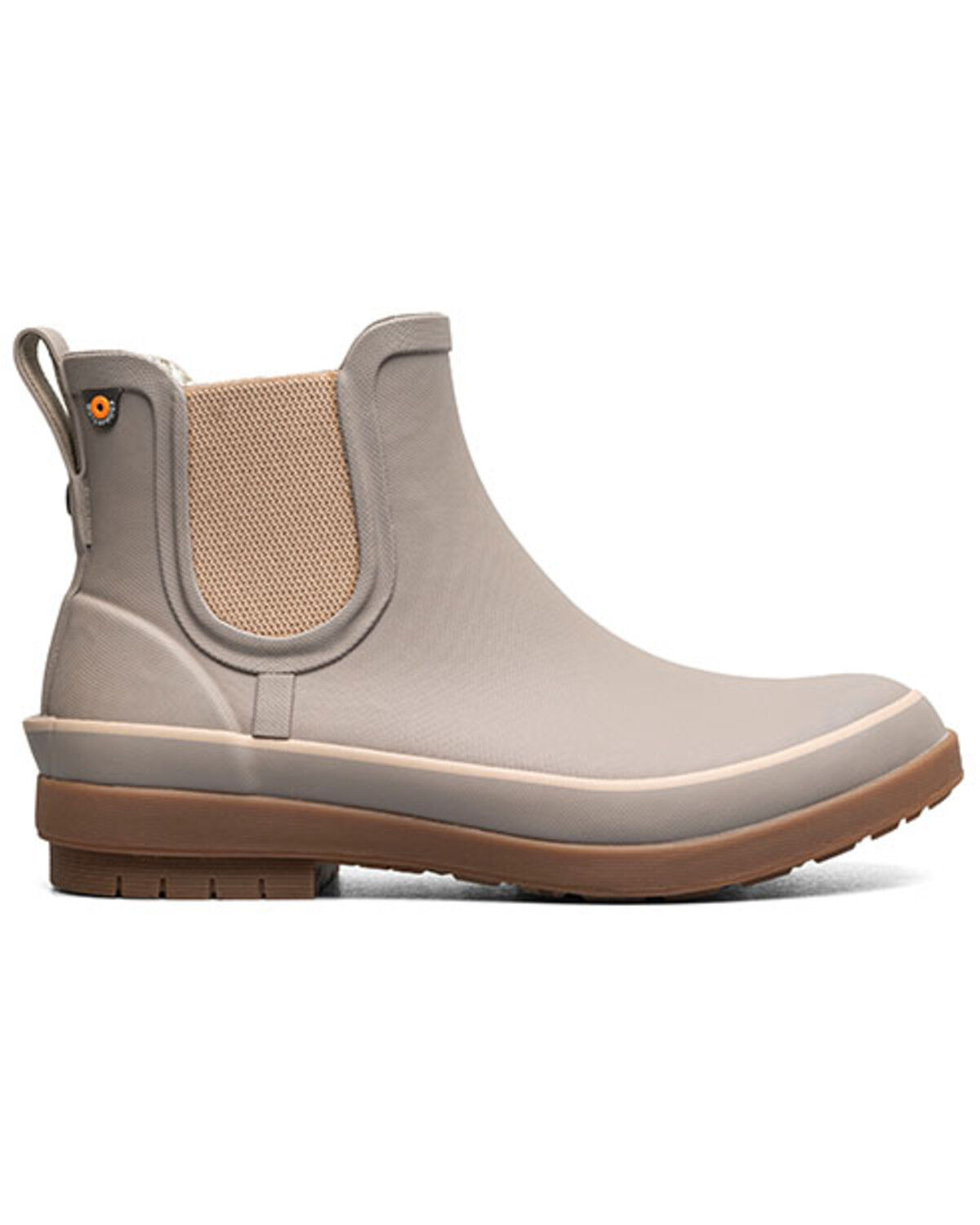Image #2 - Bogs Women's Amanda Chelsea II Slip-On Rain Boots - Soft Toe, Beige, hi-res