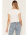 Image #6 - Cleo + Wolf Women's Horse Stamp Short Sleeve Graphic Tee, Ivory, hi-res