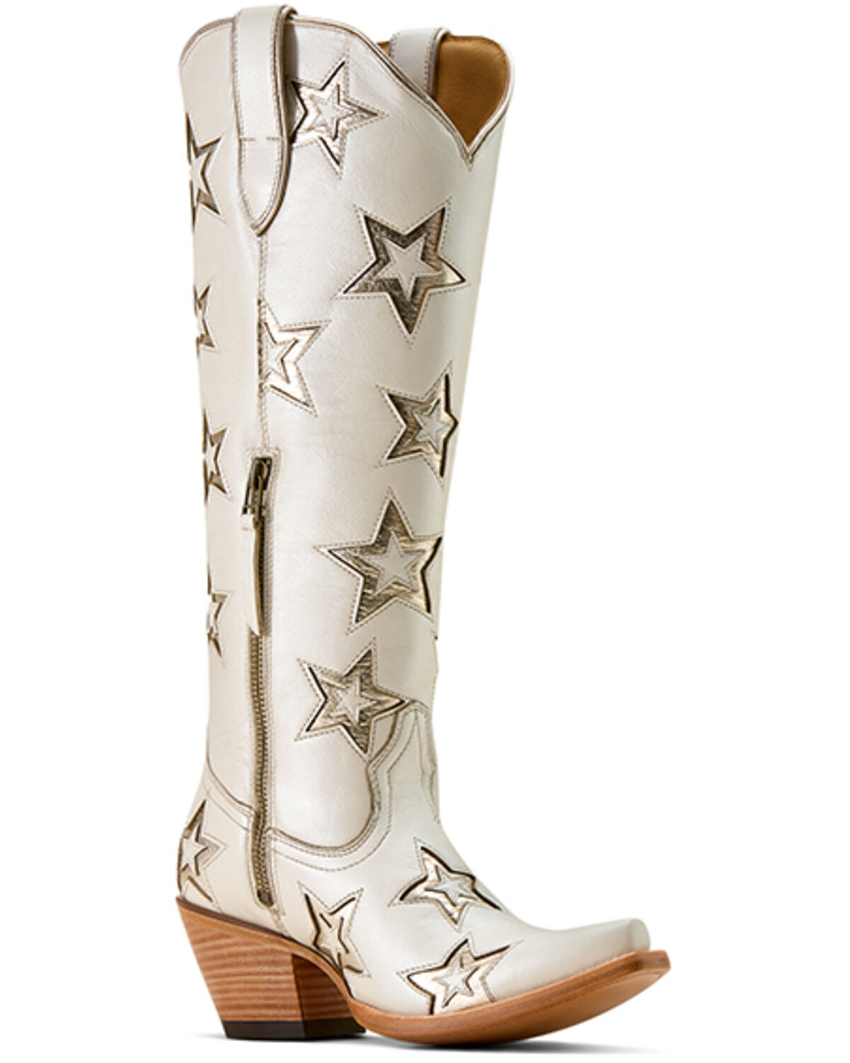 Ariat Women's Casanova Star Tall Western Boots - Snip Toe, Ivory, hi-res
