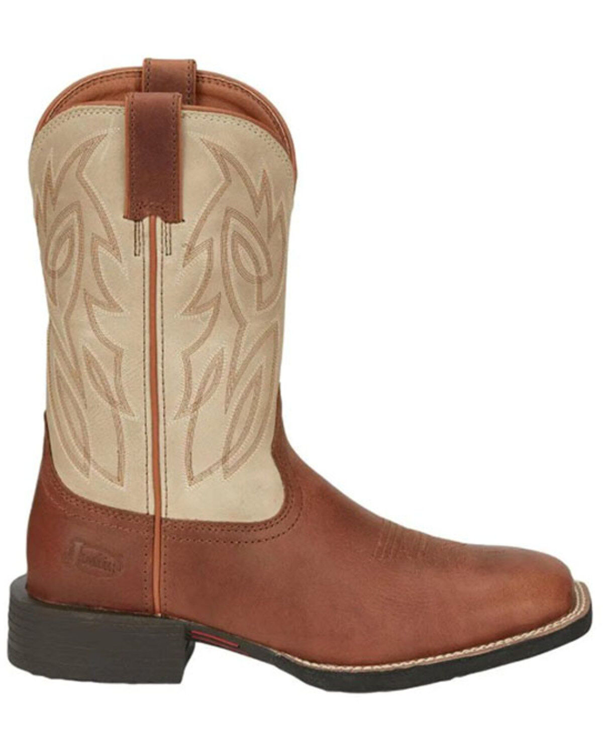 Image #2 - Justin Men's Stampede Canter Performance Western Boots - Broad Square Toe, Brown, hi-res