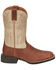 Image #2 - Justin Men's Stampede Canter Performance Western Boots - Broad Square Toe, Brown, hi-res