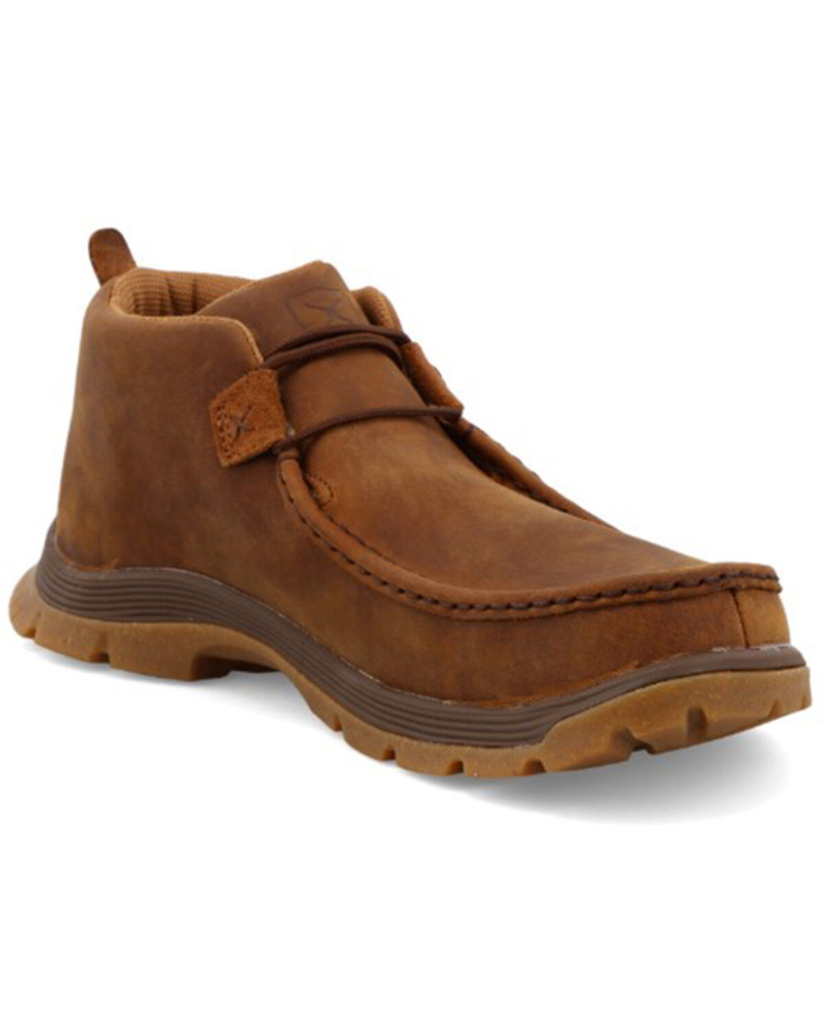 Twisted X Men's Chukka Oblique Toe Shoes - Moc Toe, Brown, hi-res