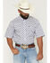 Image #1 - Ariat Men's Baxter Southwestern Print Short Sleeve Button-Down Western Shirt, White, hi-res
