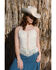 Image #1 - Idyllwind Women's Briarwick Jacquard Fringe And Lace Tank Top, Ivory, hi-res