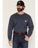 Image #2 - Carhartt Men's FR Loose Fit Lightweight Bandana Print Long Sleeve Graphic T-Shirt, Dark Blue, hi-res