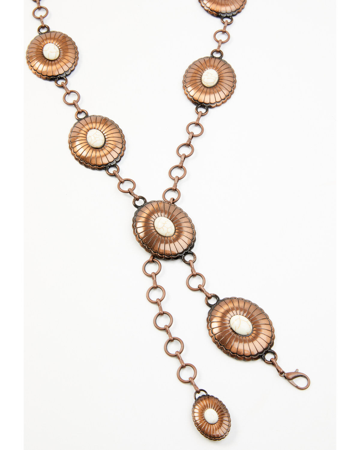 Image #2 - Shyanne Women's Howlite Concho Link Belt, Sage, hi-res