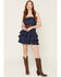 Image #1 - Boom Boom Jeans Women's Strapless Denim Mini Dress, Dark Wash, hi-res