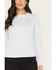 Image #3 - Carhartt Women's Force&reg; Sun Defender Logo Relaxed Fit Long Sleeve Graphic Tee, Light Blue, hi-res
