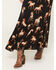 Image #2 - Cotton & Rye Women's Horse Print Button-Front High-Low Skirt, Black, hi-res