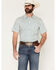 Image #1 - Gibson Trading Co Men's Sierra Diamond Geo Print Short Sleeve Button-Down Western Shirt, Ivory, hi-res