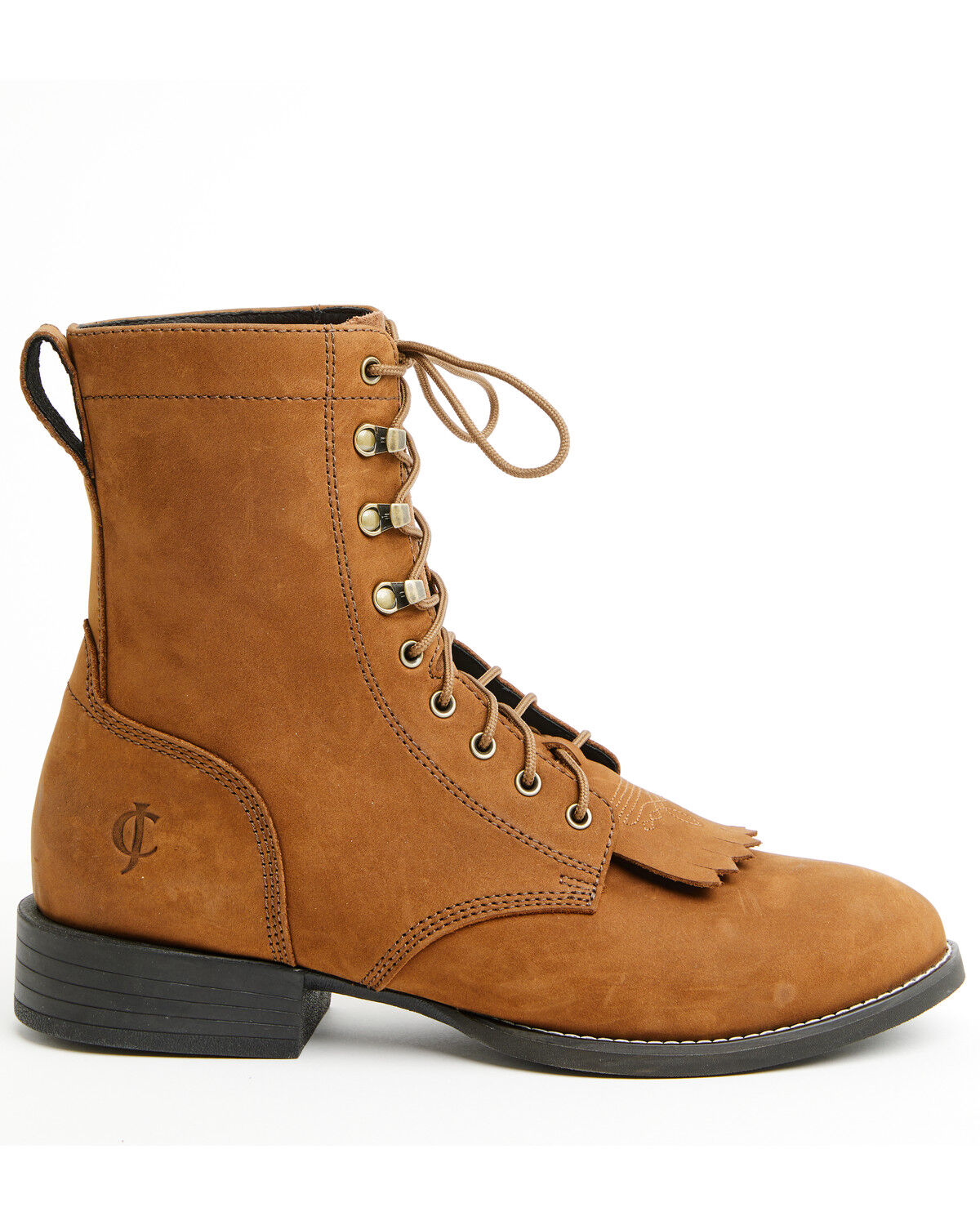 Image #2 - Cody James Men's 8" Highland Distressed Lace-Up Boots - Round Toe, Brown, hi-res