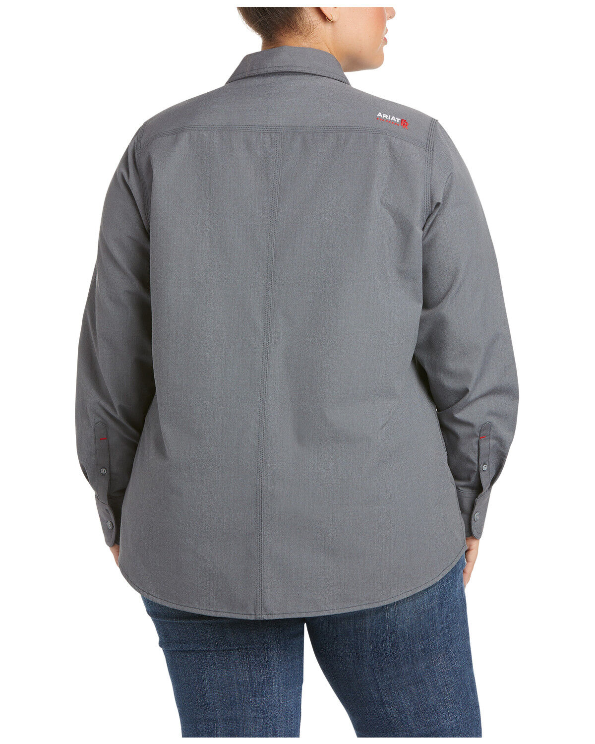 Image #2 - Ariat Women's FR Featherlight Long Sleeve Work Shirt - Plus, , hi-res