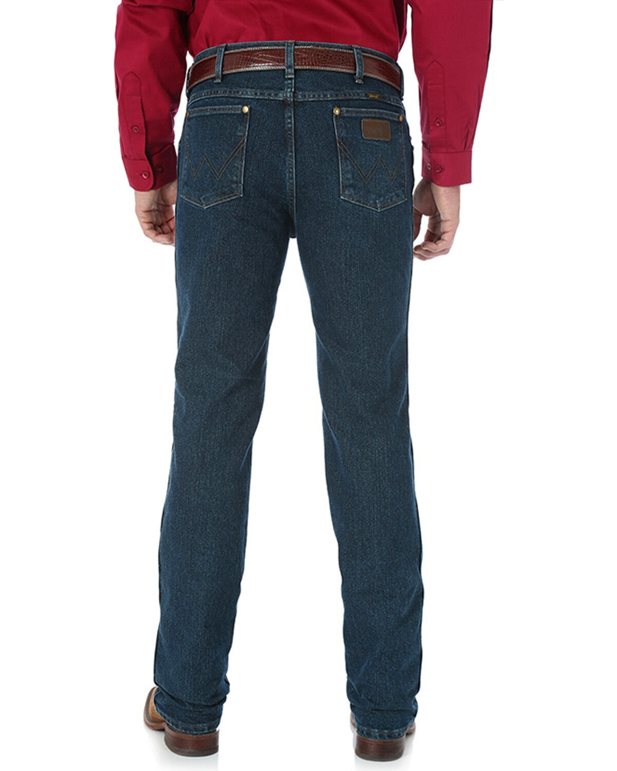 Wrangler Men's Premium Performance Advanced Comfort Cowboy Cut Jeans, Dark Blue, hi-res