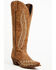 Image #1 - Laredo Women's Roxelle Wide Calf Tall Western Boots - Snip Toe, Honey, hi-res