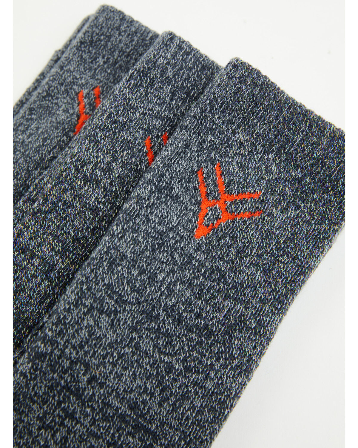 Image #2 - Hawx Men's Crew Socks - 3 Pack, Grey, hi-res