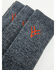 Image #2 - Hawx Men's Crew Socks - 3 Pack, Grey, hi-res