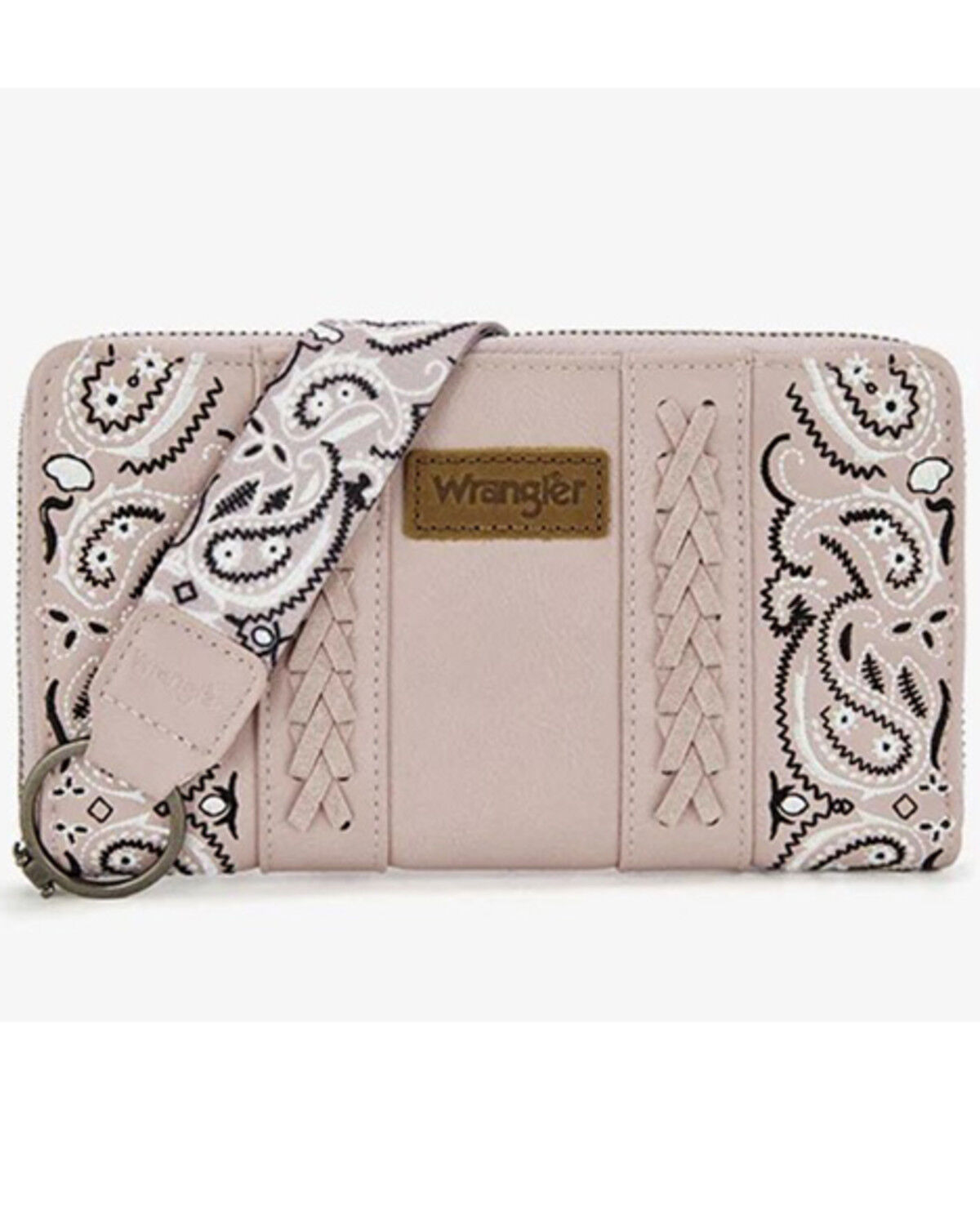 Image #1 - Wrangler Women's Bandana Paisley Wallet, Pink, hi-res
