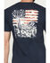 Image #4 - Cody James Men's Desert Flag Patriotic Short Sleeve Graphic T-Shirt, Navy, hi-res
