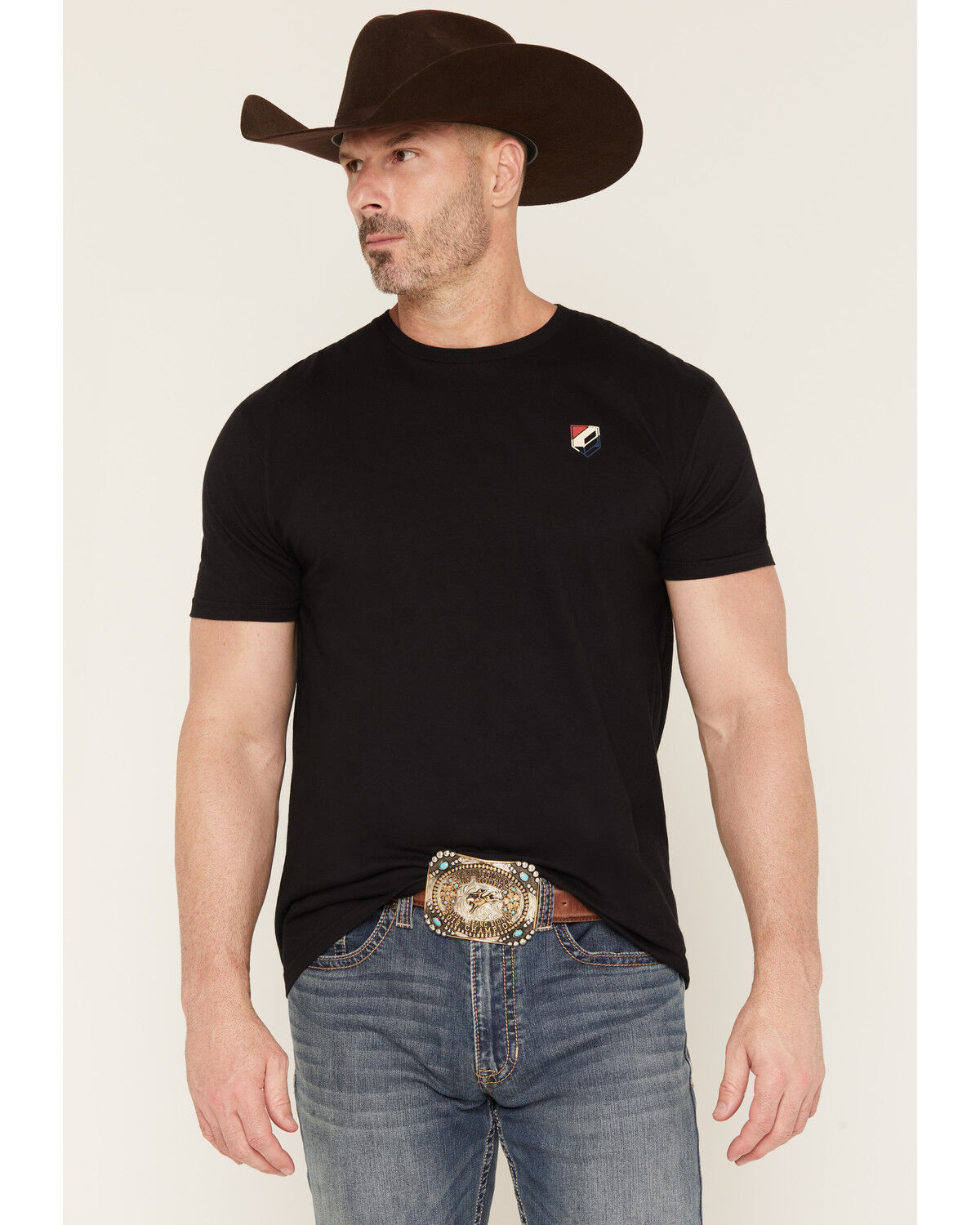 Image #2 - RANK 45&reg; Men's Live And Die Rodeo Short Sleeve Graphic T-Shirt, Black, hi-res