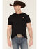 Image #2 - RANK 45&reg; Men's Live And Die Rodeo Short Sleeve Graphic T-Shirt, Black, hi-res
