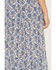 Image #4 - Angie Women's Floral Print Tiered Slit Midi Skirt, Blue, hi-res
