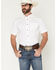 Image #1 - Cody James Men's Basic Solid Short Sleeve Button-Down Stretch Western Shirt, White, hi-res