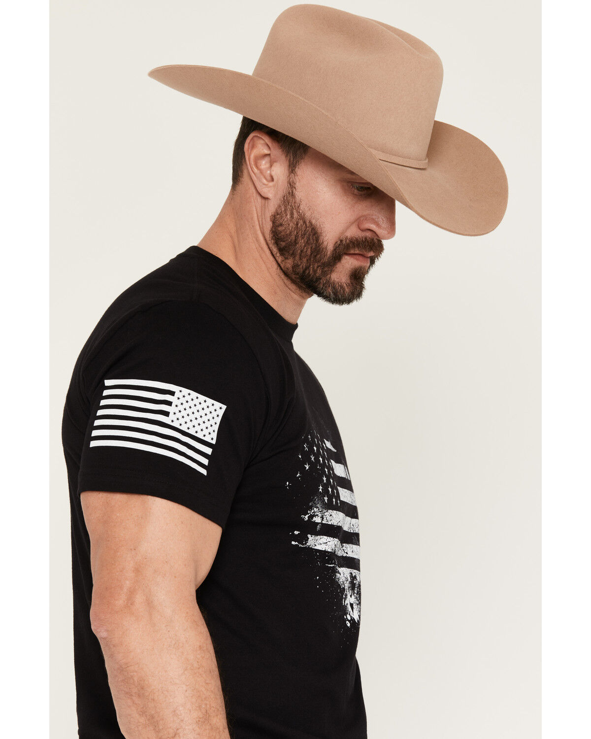 Image #2 - Grunt Style Men's American Acid Short Sleeve Graphic T-Shirt, Black, hi-res