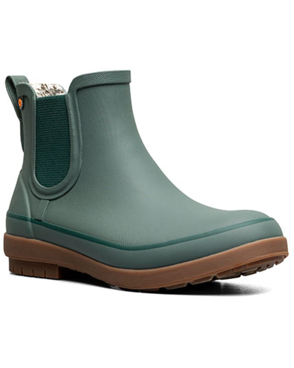 Image #1 - Bogs Women's Amanda Chelsea II Slip-On Rain Boots - Soft Toe, Green, hi-res