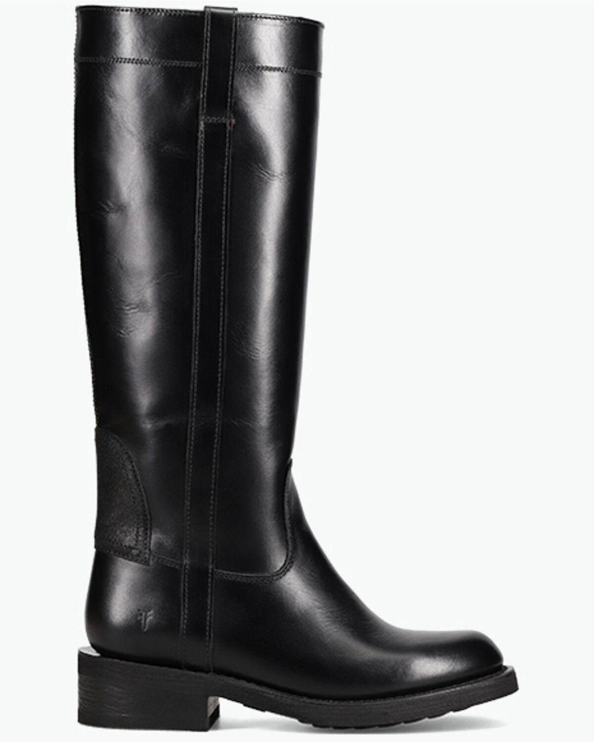 Image #2 - Frye Women's Viv Riding Boots - Round Toe, Black, hi-res