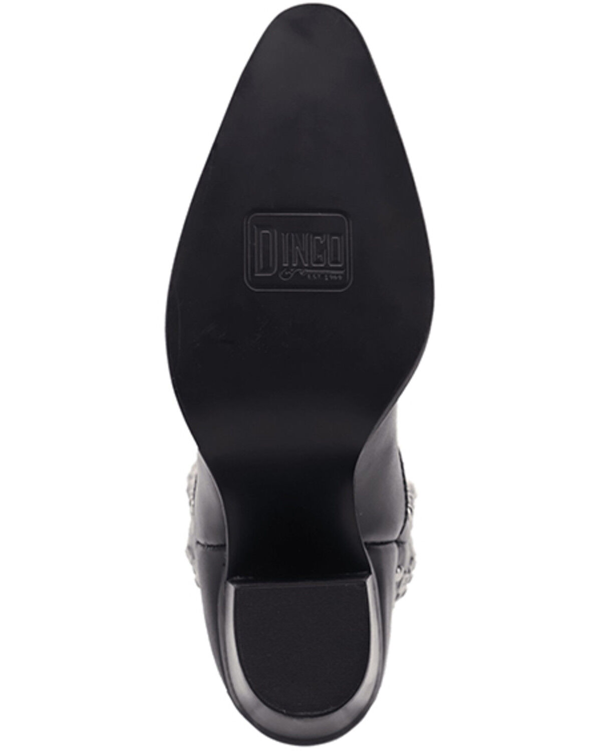 Image #9 - Dingo Women's Diamonds Forever Tall Western Boots - Round Toe, Black, hi-res