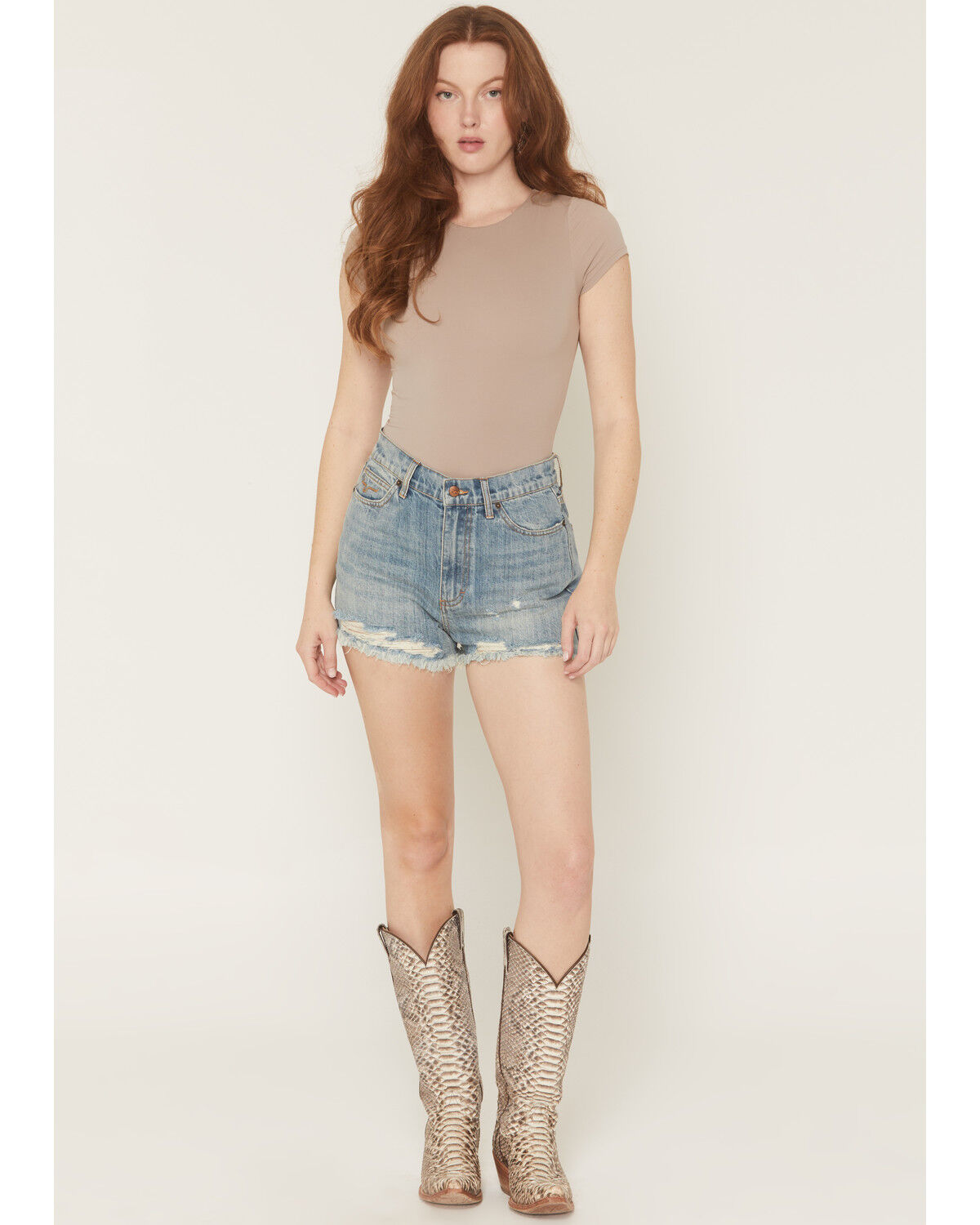 Kimes Ranch Women's Daisy High Rise Medium Wash Denim Shorts, Medium Wash, hi-res