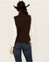 Image #4 - Shyanne Women's Solid Softshell Vest, Chocolate, hi-res