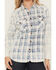 Image #3 - Kimes Ranch Women's Gwenn Distressed Plaid Print Long Sleeve Button-Down Western Shirt, Blue, hi-res