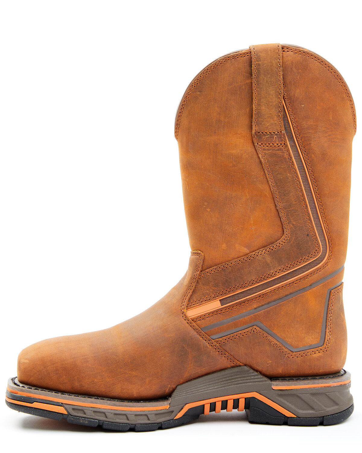 Image #3 - Hawx Men's ASE7 Radian Waterproof Western Work Boots - Composite Toe, Brown, hi-res