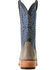 Image #3 - Ariat Men's Futurity Relentless Exotic Ostrich Western Boots - Square Toe, Grey, hi-res