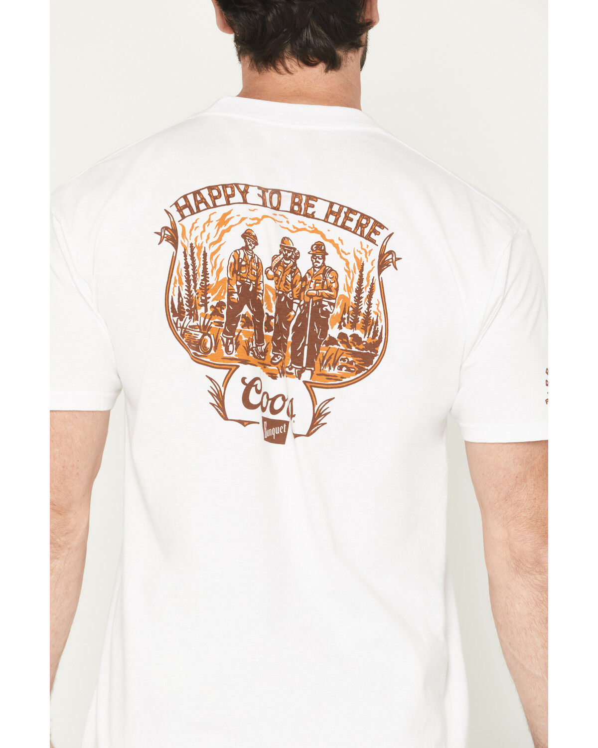 Image #4 - Seager X Coors Banquet Men's Hotshots Short Sleeve Graphic T-Shirt, White, hi-res