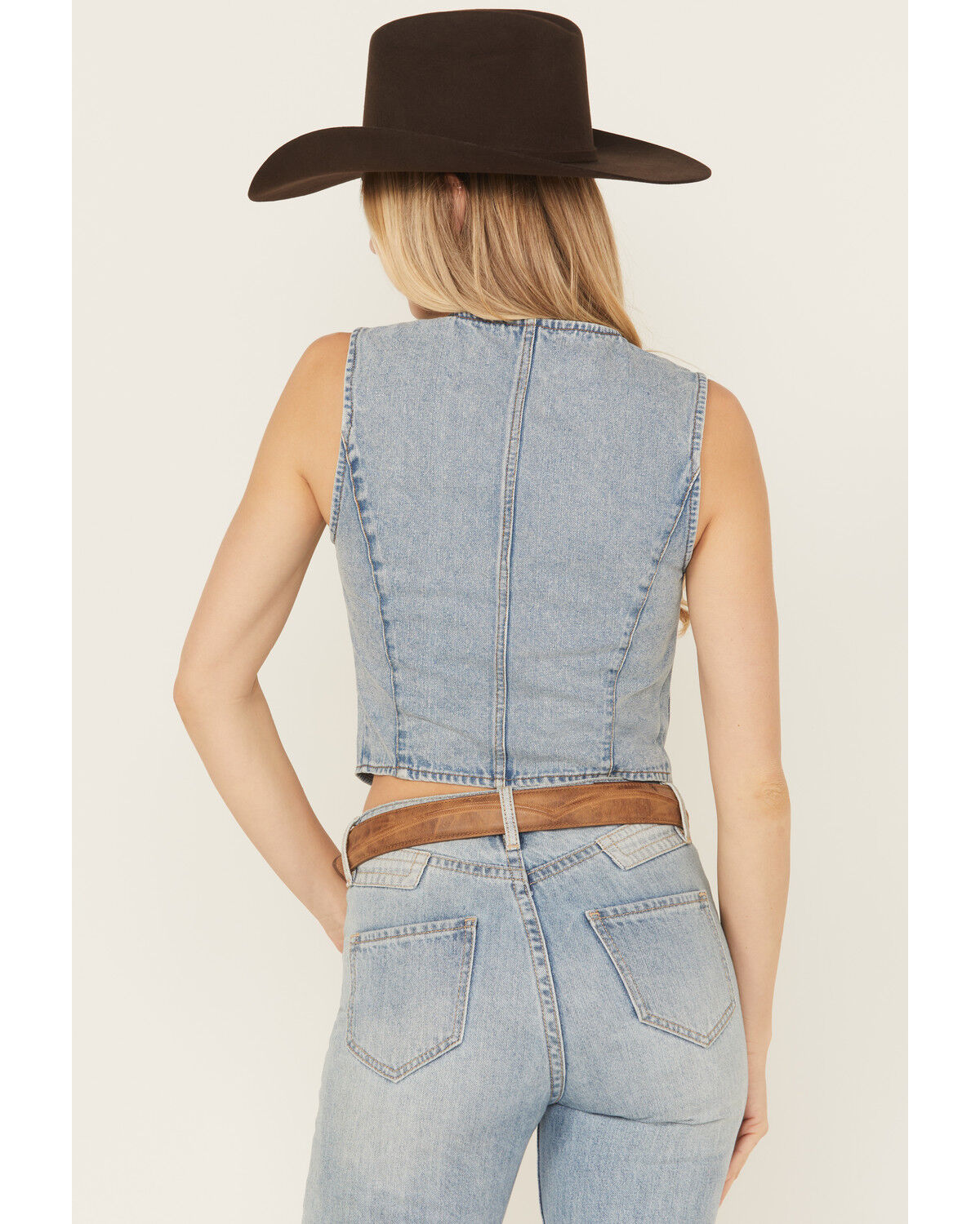 Image #4 - 26 International Women's Heart Pocket Denim Vest, Medium Wash, hi-res