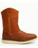 Image #2 - Hawx Men's 10.75" Pull-On Barnyard Leather Work Boots - Soft Toe, Tan, hi-res