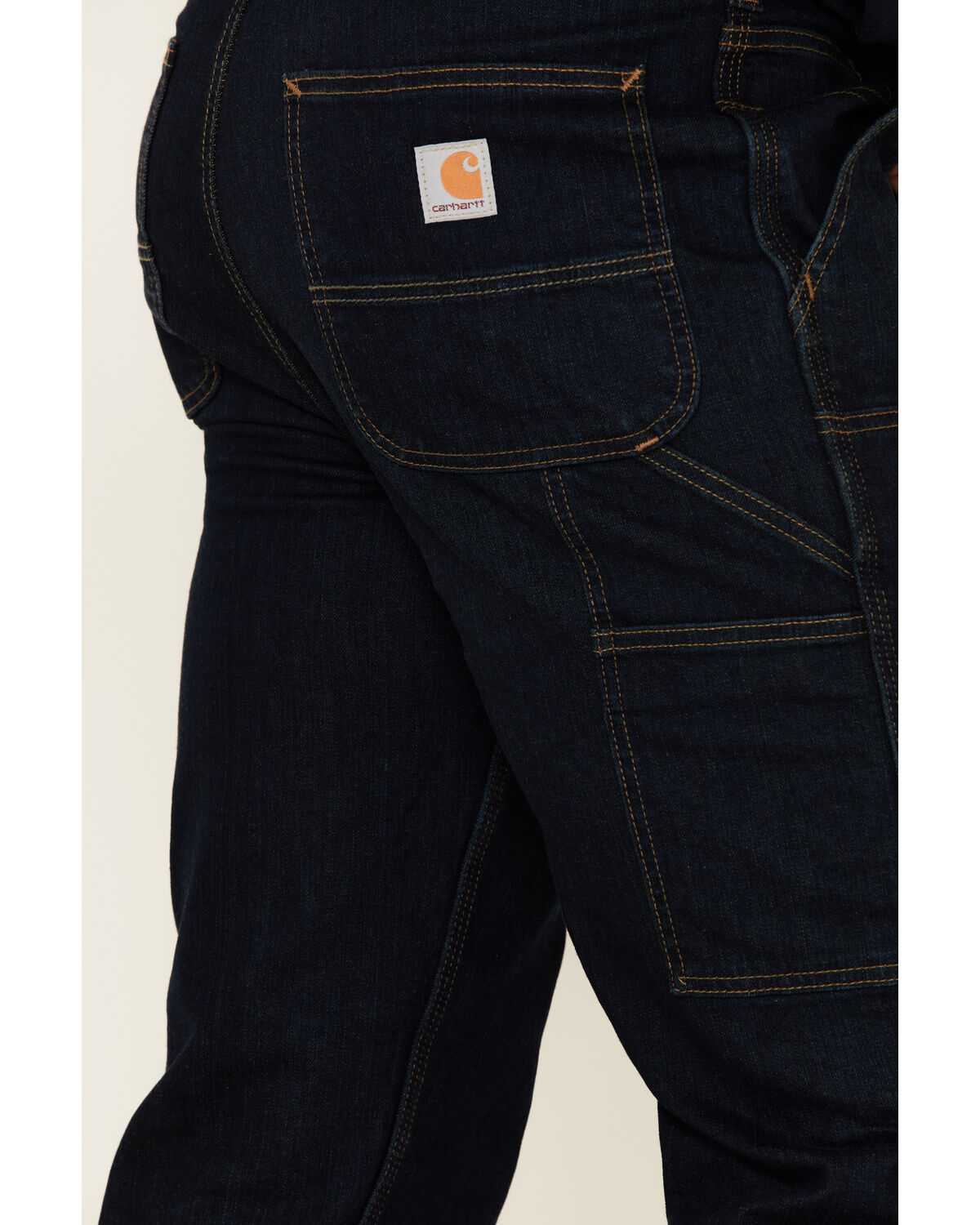Image #4 - Carhartt Men's Rugged Flex&reg; Relaxed Double Front Work Jeans, Indigo, hi-res
