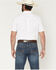 Image #4 - Cody James Men's Basic Solid Short Sleeve Button-Down Stretch Western Shirt - Big, White, hi-res