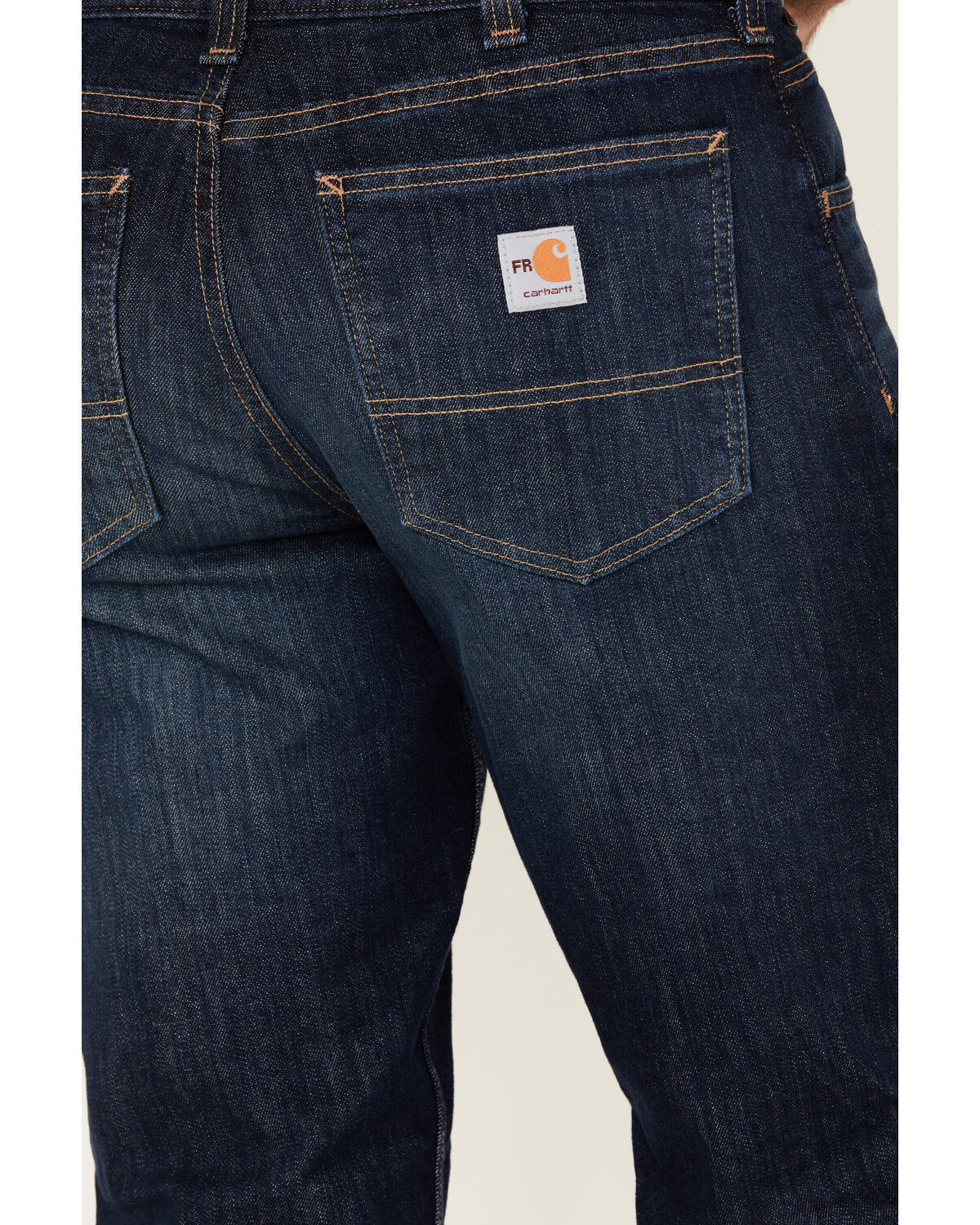 Image #4 - Carhartt Men's FR Rugged Flex&reg; Relaxed Fit Denim Jeans, Indigo, hi-res