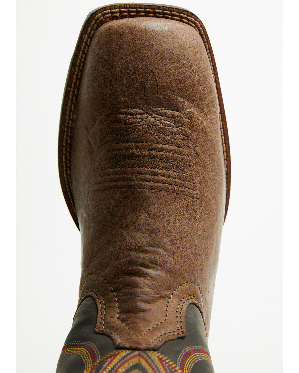 Image #6 - Justin Men's Stampede Lubbock Performance Western Boots - Broad Square Toe, Brown, hi-res