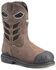 Image #1 - Phantom Rider Men's 11" Crater Waterproof Internal MetGuard Wellington Work Boots - Composite Toe, Brown, hi-res