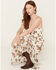 Image #1 - Originality Women's Floral Embroidered Mesh Midi Dress, Ivory, hi-res