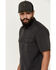 Image #2 - Hawx Men's Solid Short Sleeve Button-Down Work Shirt, Charcoal, hi-res