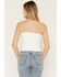 Image #6 - Cleo + Wolf Women's Lace Strapless Shirt, Ivory, hi-res