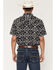 Image #4 - RANK 45&reg; Men's RODEOTEK&trade; Zig Man Southwestern Print 2.0 Short Sleeve Snap Stretch Western Shirt, Black, hi-res