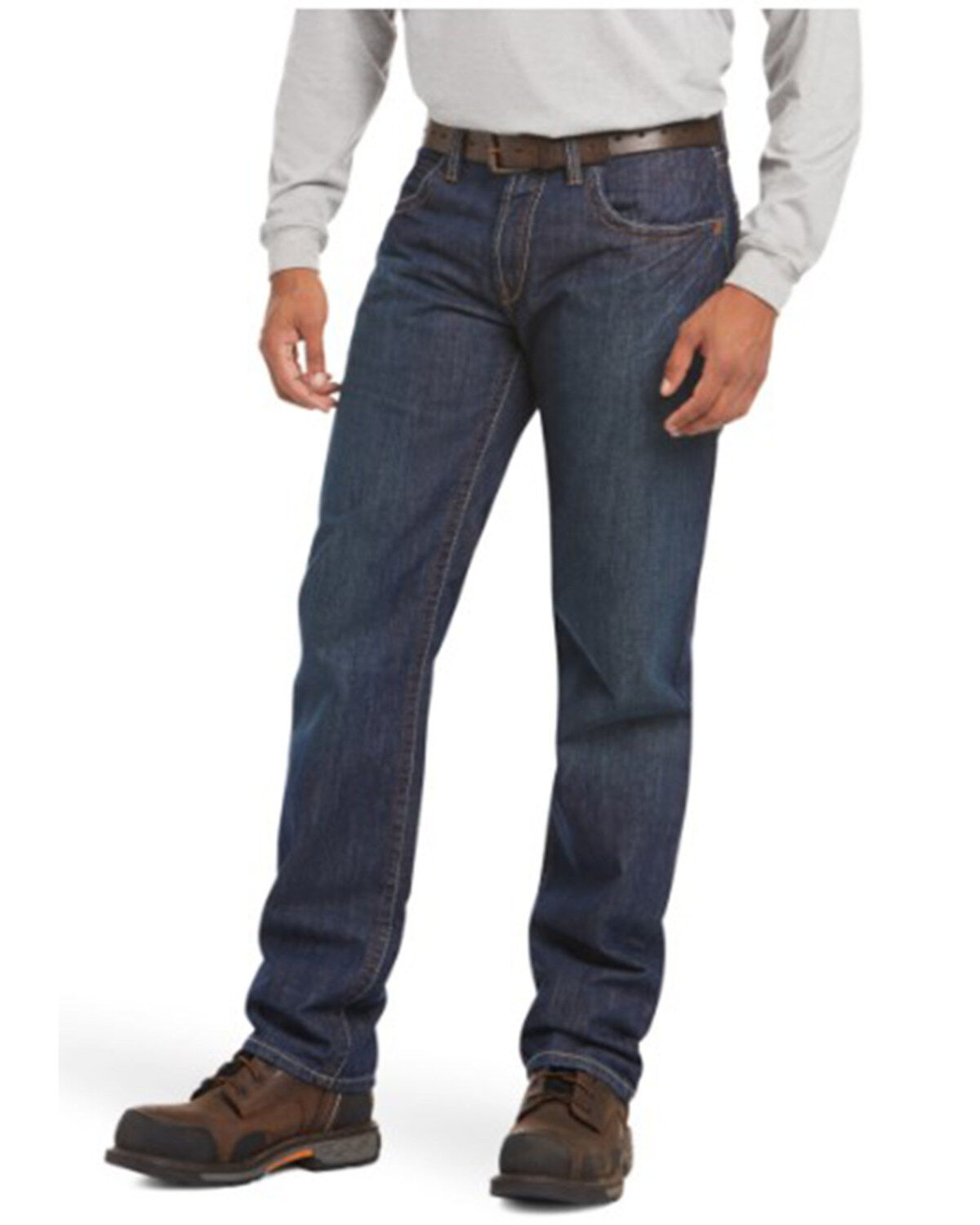 Image #2 - Ariat Men's Shale Fire Resistant Work Jeans, Denim, hi-res